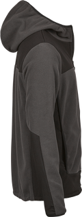 Tee Jays Mens Mountain Hooded Fleece | Heavyweight | Reinforced | Grey & Black | XS-3XL - Fleece - Logo Free Clothing