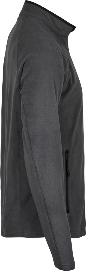 Tee Jays Mens Active Fleece | Lightweight | Zip-Up Fleece | Black or Grey | S-3XL - Fleece - Logo Free Clothing