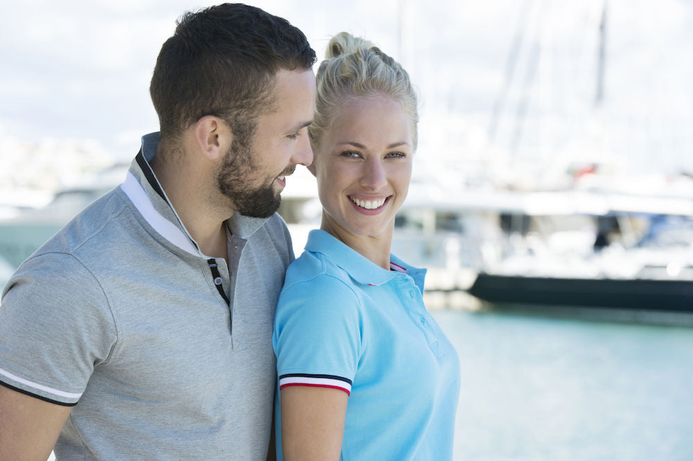 Clique Newton Ladies Cotton Polo Shirt. Contrast Colour Collar. 6 Colours. S-XL. - Polo Shirt - Logo Free Clothing