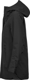 Tee Jays All Weather Ladies Hooded Parka Jacket | Waterproof | Insulated | Black | S-3XL - Winter Jacket - Logo Free Clothing