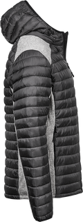 Tee Jays Mens Hooded Outdoor Crossover Jacket | Showerproof Hooded Puffer | 3 Colours | S-3XL - Summer Jacket - Logo Free Clothing