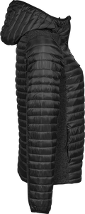 Tee Jays Ladies Hooded Outdoor Crossover Jacket | Showerproof Hooded Puffer | 3 Colours | S-3XL - Summer Jacket - Logo Free Clothing