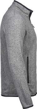 Tee Jays Mens Outdoor Fleece | Melange Fabric | Stylish Details | Black or Grey | S-3XL - Fleece - Logo Free Clothing