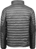 Tee Jays Mens Crossover Jacket | Showerproof Puffer | Softshell Panels | Black or Grey | S-4XL - Summer Jacket - Logo Free Clothing