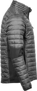 Tee Jays Mens Crossover Jacket | Showerproof Puffer | Softshell Panels | Black or Grey | S-4XL - Summer Jacket - Logo Free Clothing