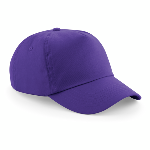 Beechfield Original 5 Panel Cap | Unisex | Cotton | Velcro Adjust | 25 Colours | One Size - Hat - Logo Free Clothing