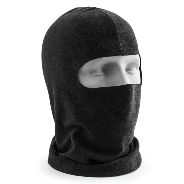 Beechfield Microfleece Balaclava | Unisex | Lightweight Breathable Thermal | Black | One Size - Hat - Logo Free Clothing