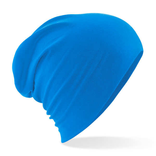 Beechfield Hemsedal Cotton Slouch Beanie | Unisex | Stretch | 6 Colours | One Size - Hat - Logo Free Clothing
