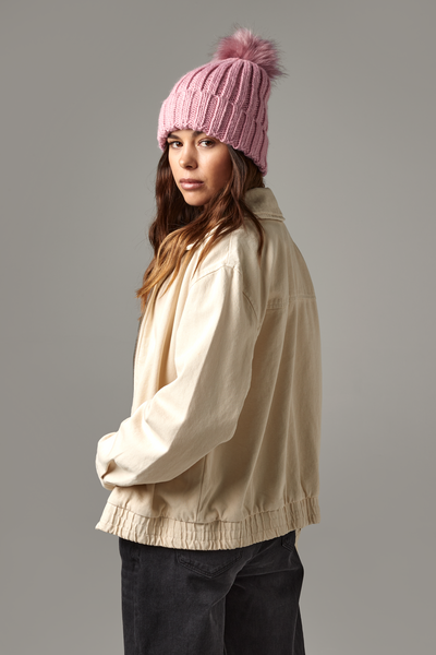Beechfield Verbier Faux Fur Pop Pom Beanie | Unisex | Removable Pom-Pom | 4 Colours | One Size - Hat - Logo Free Clothing