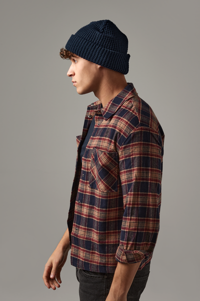 Beechfield Classic Waffle Knit Beanie | Unisex | Cuffed | Black or Navy | One Size - Hat - Logo Free Clothing