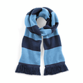 Beechfield Stadium Scarf | Unisex | Striped | Tassels | 9 Colours | One Size - Scarf - Logo Free Clothing