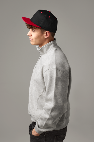 Beechfield | 5 Panel Contrast Snapback | Logo Free Clothing