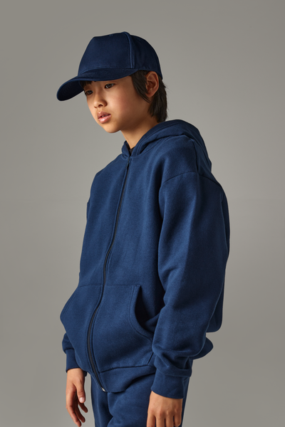 Beechfield | Junior Organic Cotton 5 Panel Cap | Logo Free Clothing