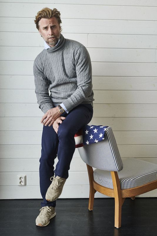 Cutter & Buck Blakely Men's Rollerneck Knitwear | Cable Knit Cotton Jumper | 4 Colours | S-4XL