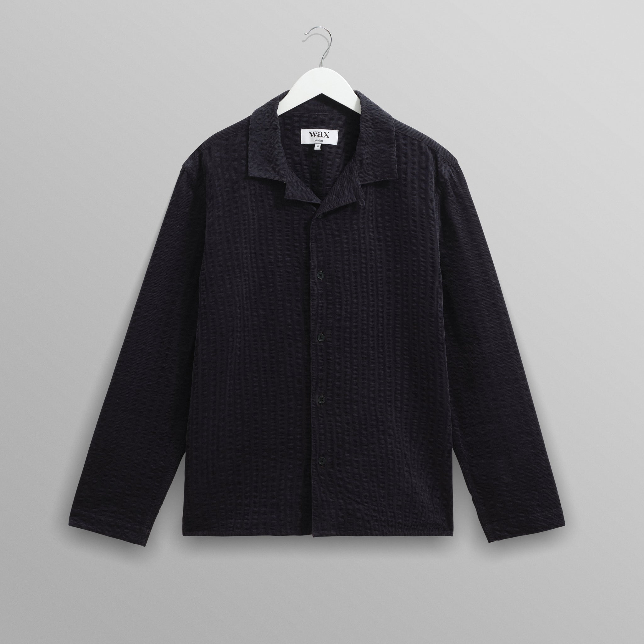 Corey - Navy Seersucker Corduroy Shirt