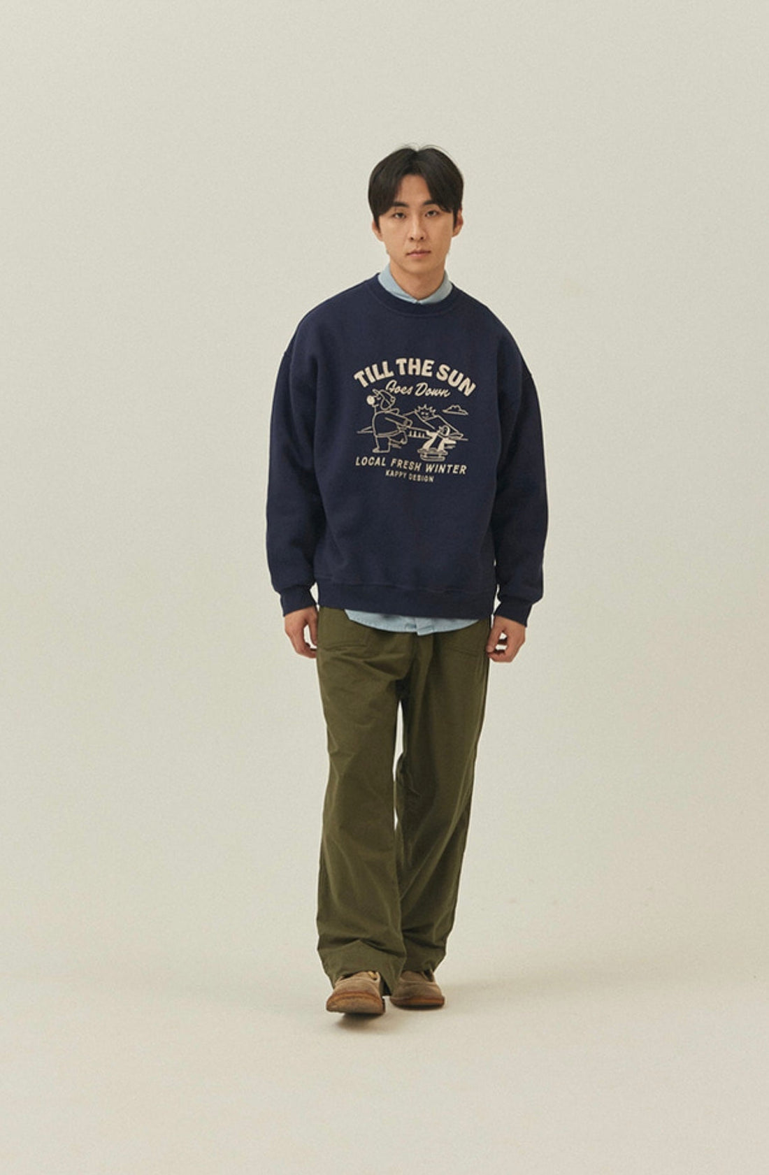 Till The Sun Navy Sweatshirt