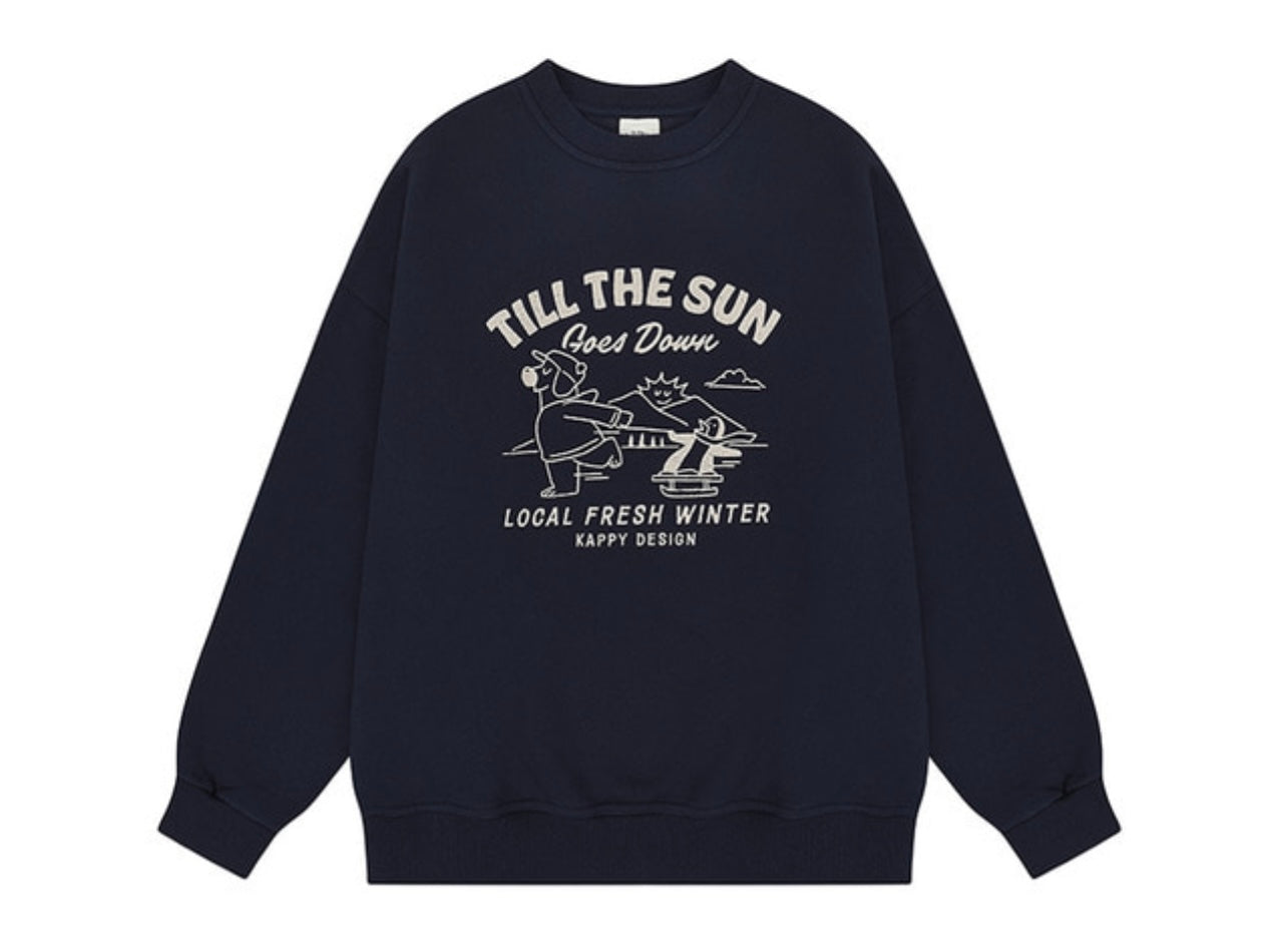 Till The Sun Navy Sweatshirt