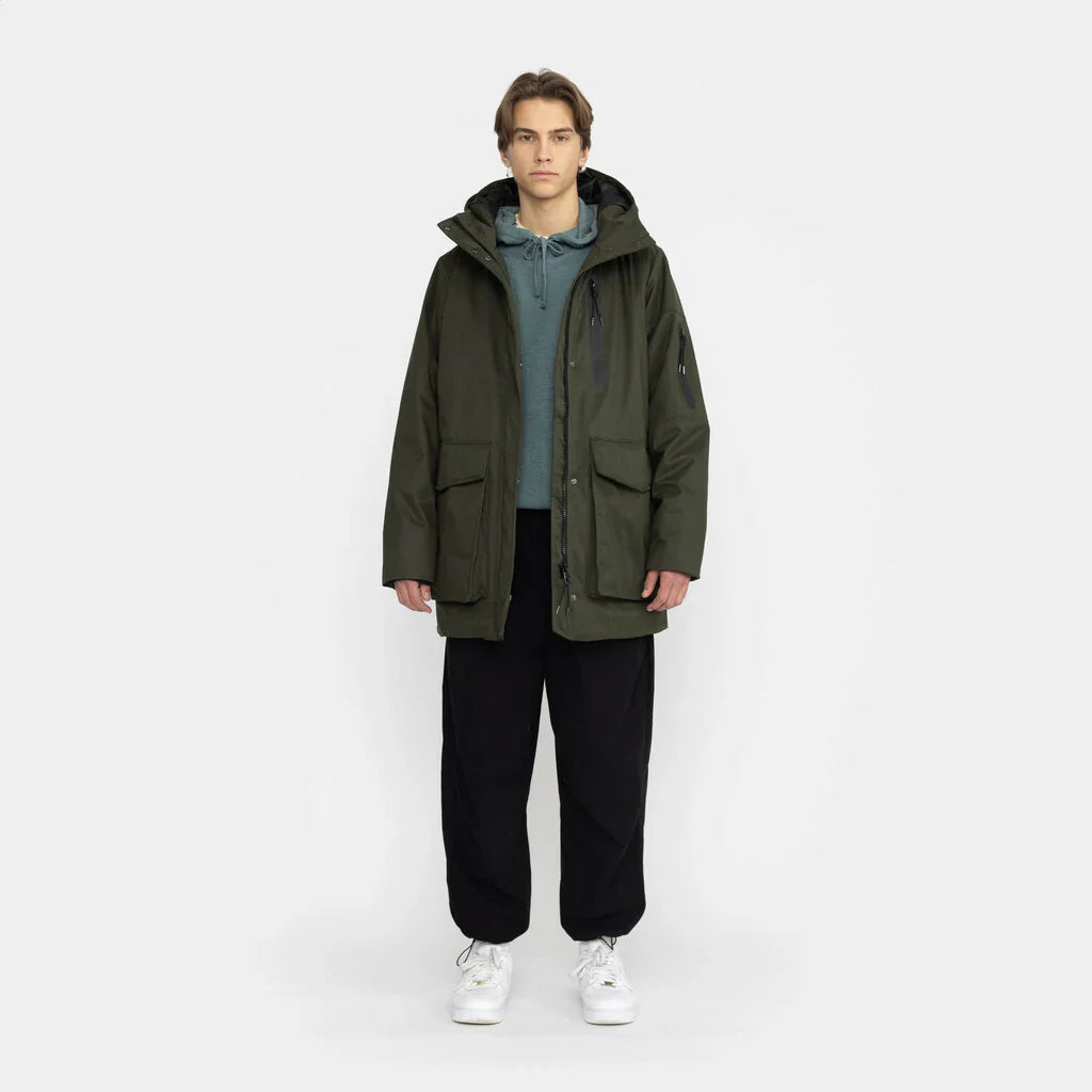 Dark Green Hiking Parka