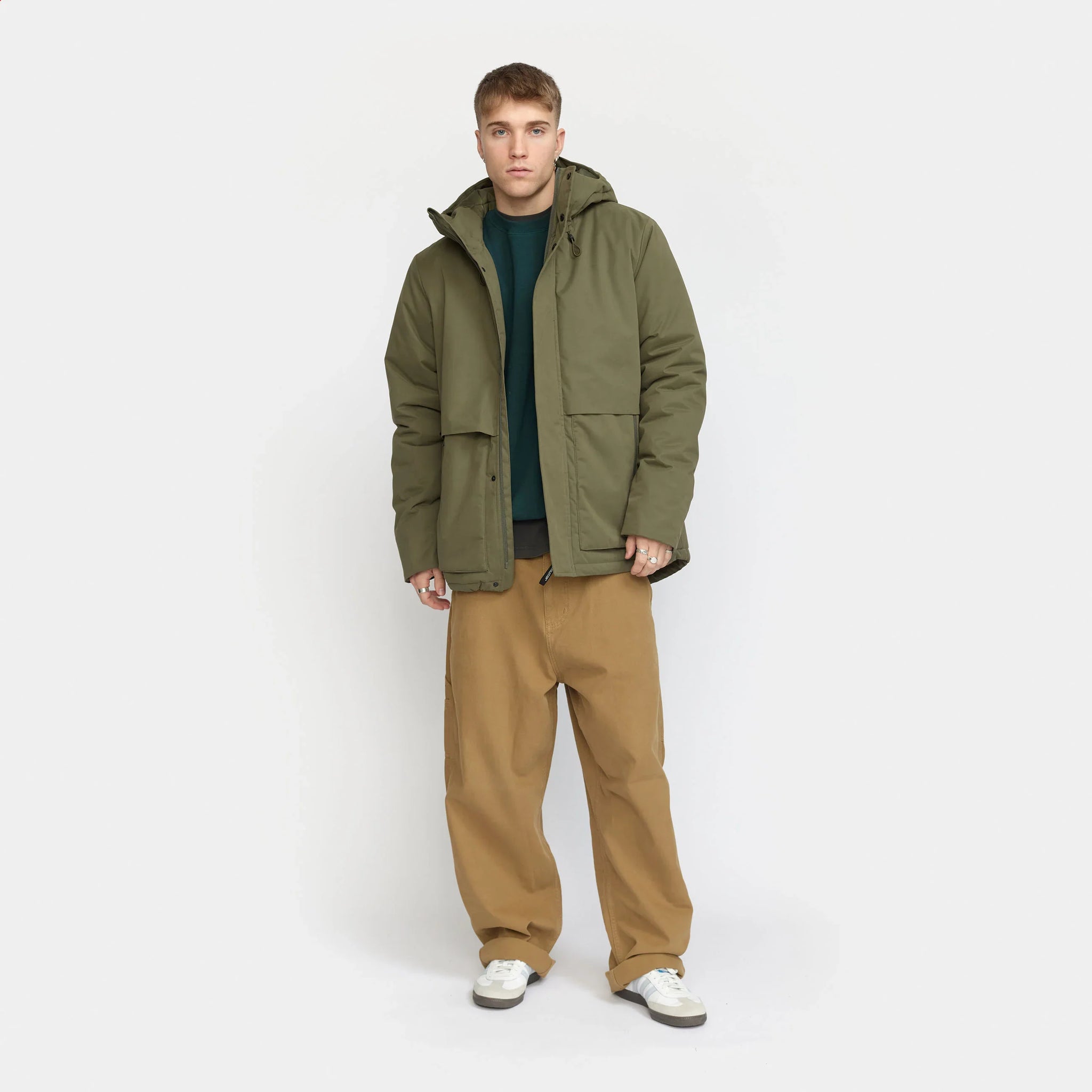 Army Green Padded Hiker Jacket - Last Chance (size Large)