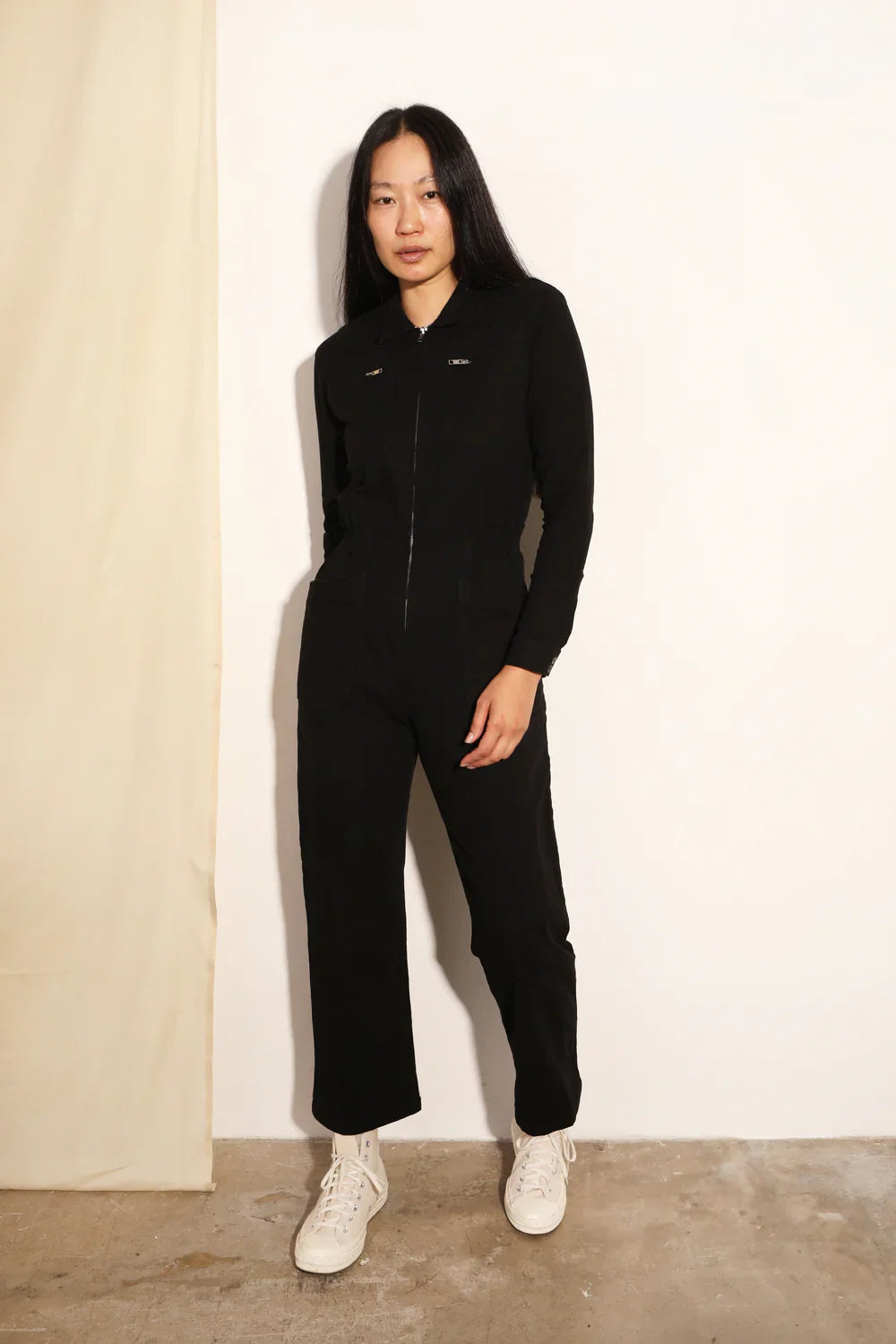 Danny Black Boilersuit