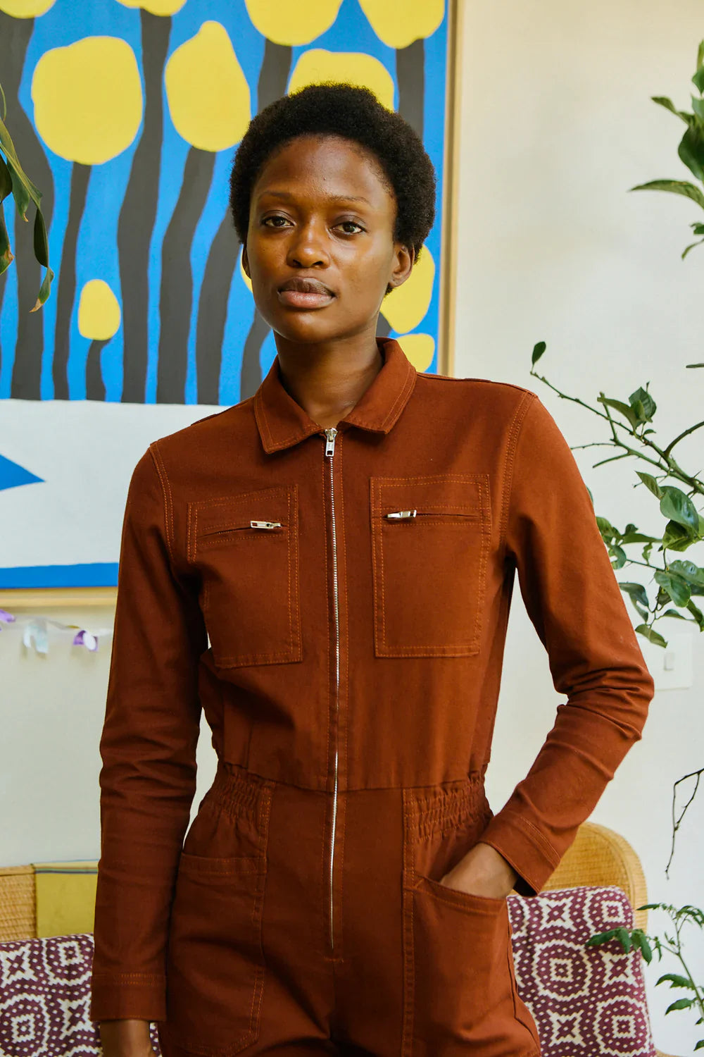 Danny Dark Rust Boilersuit