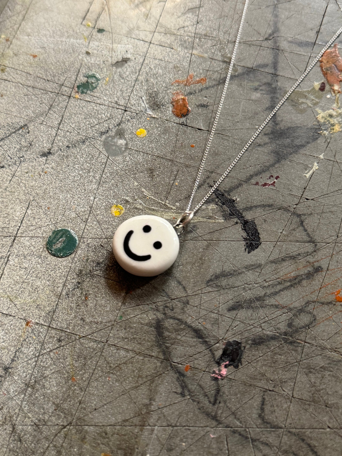 Smiley Sad Pendant Necklace