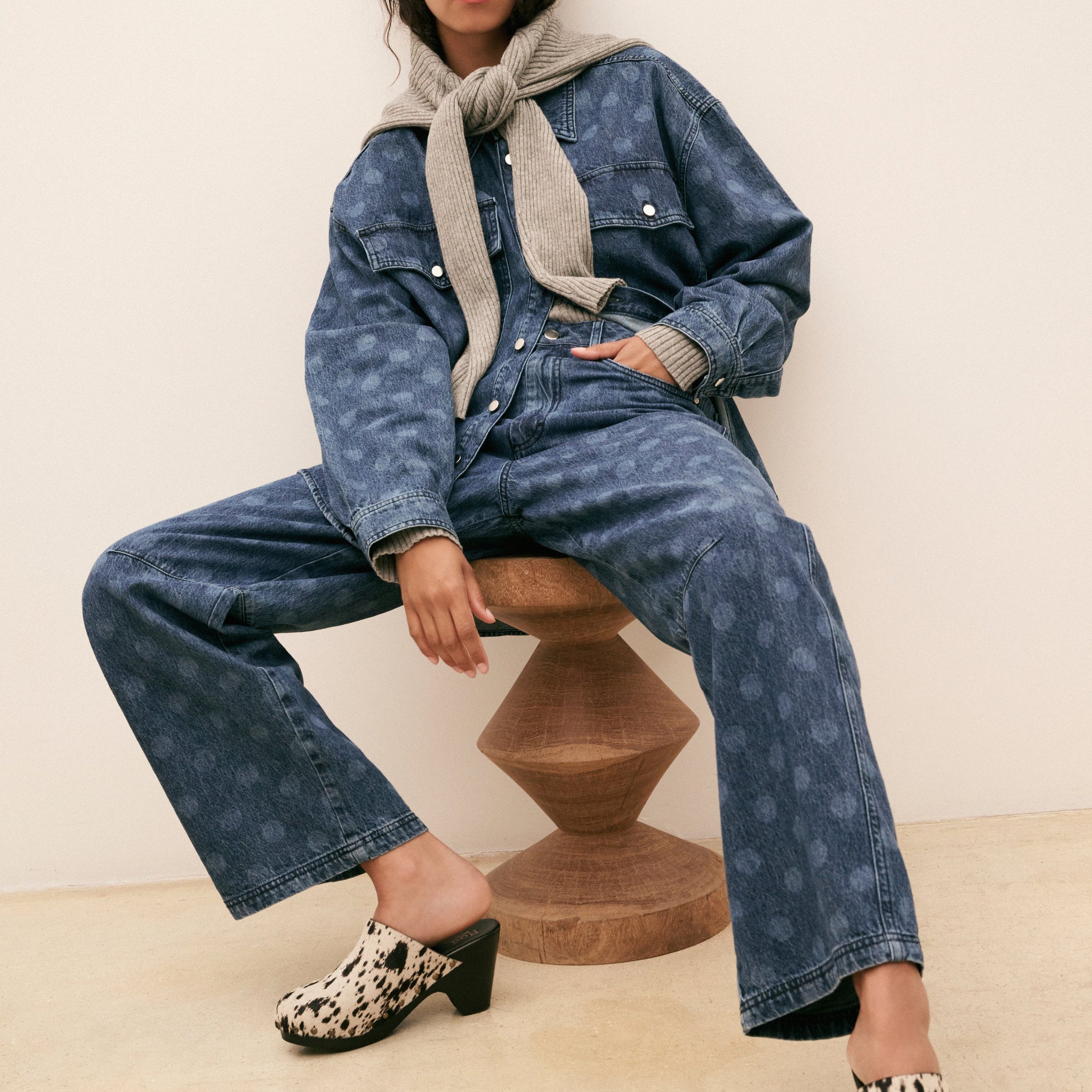 Blue Denim Spot Jeans