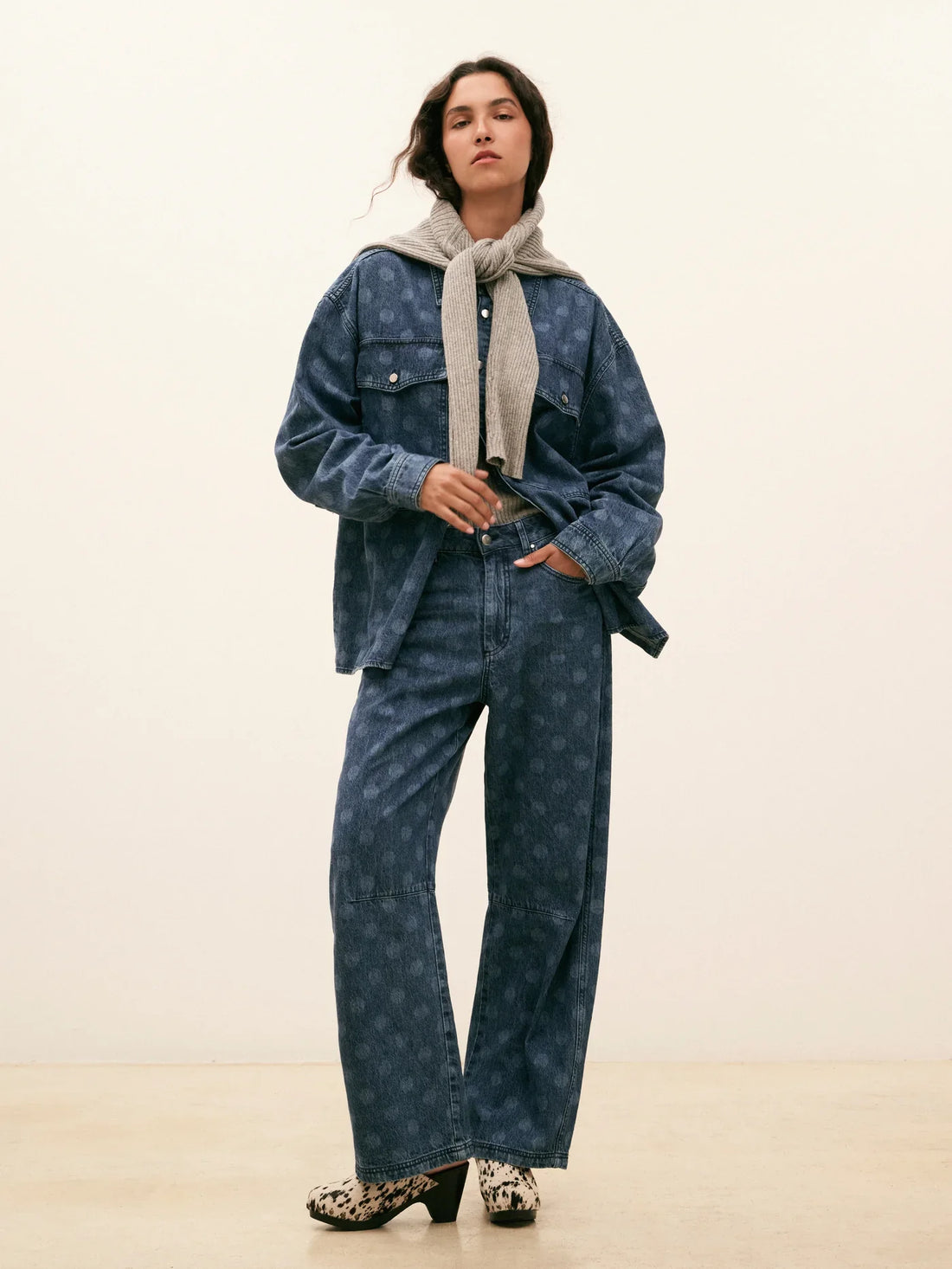 Blue Denim Spot Jeans