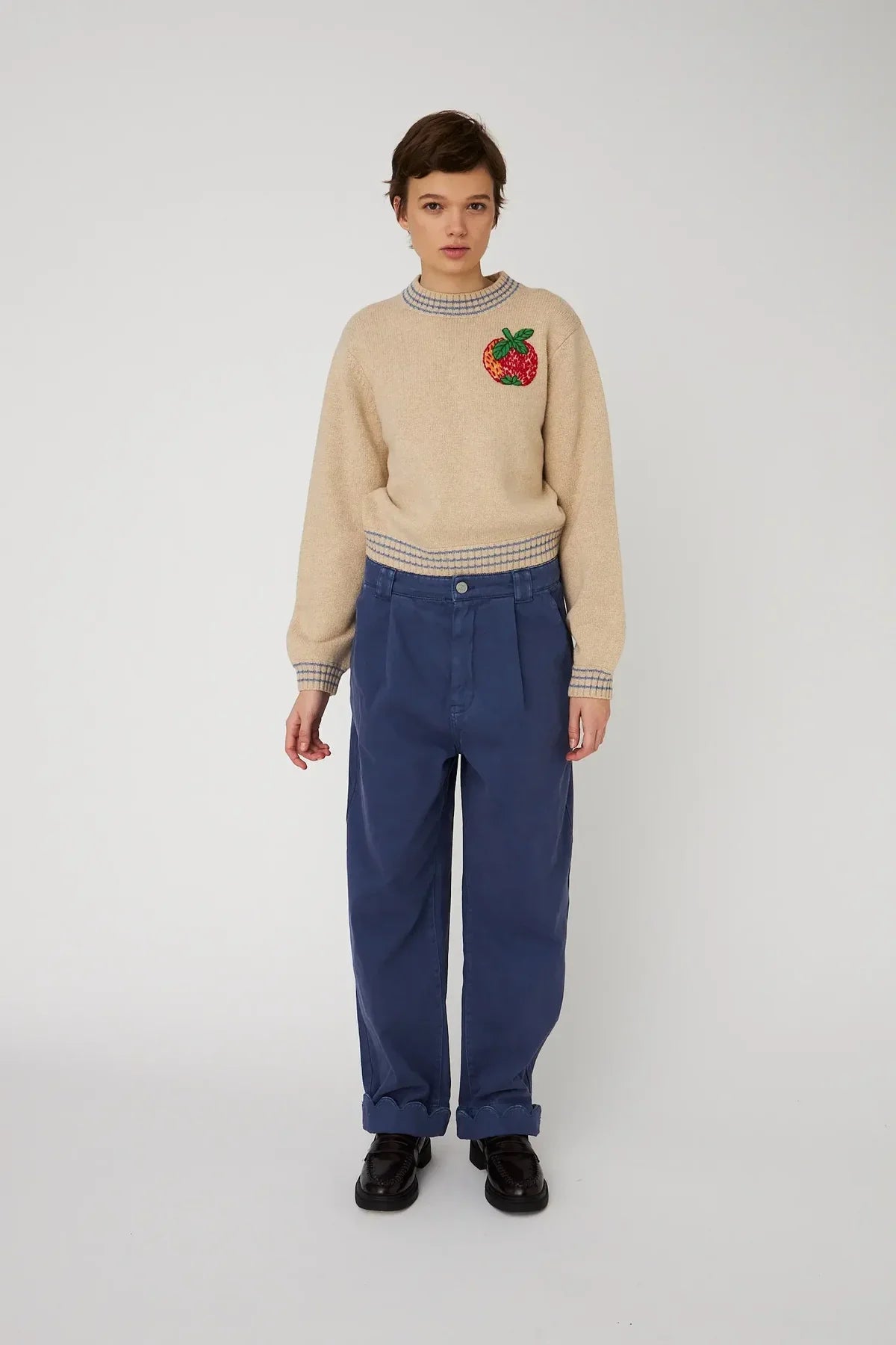 Embroidered Wool Sweater