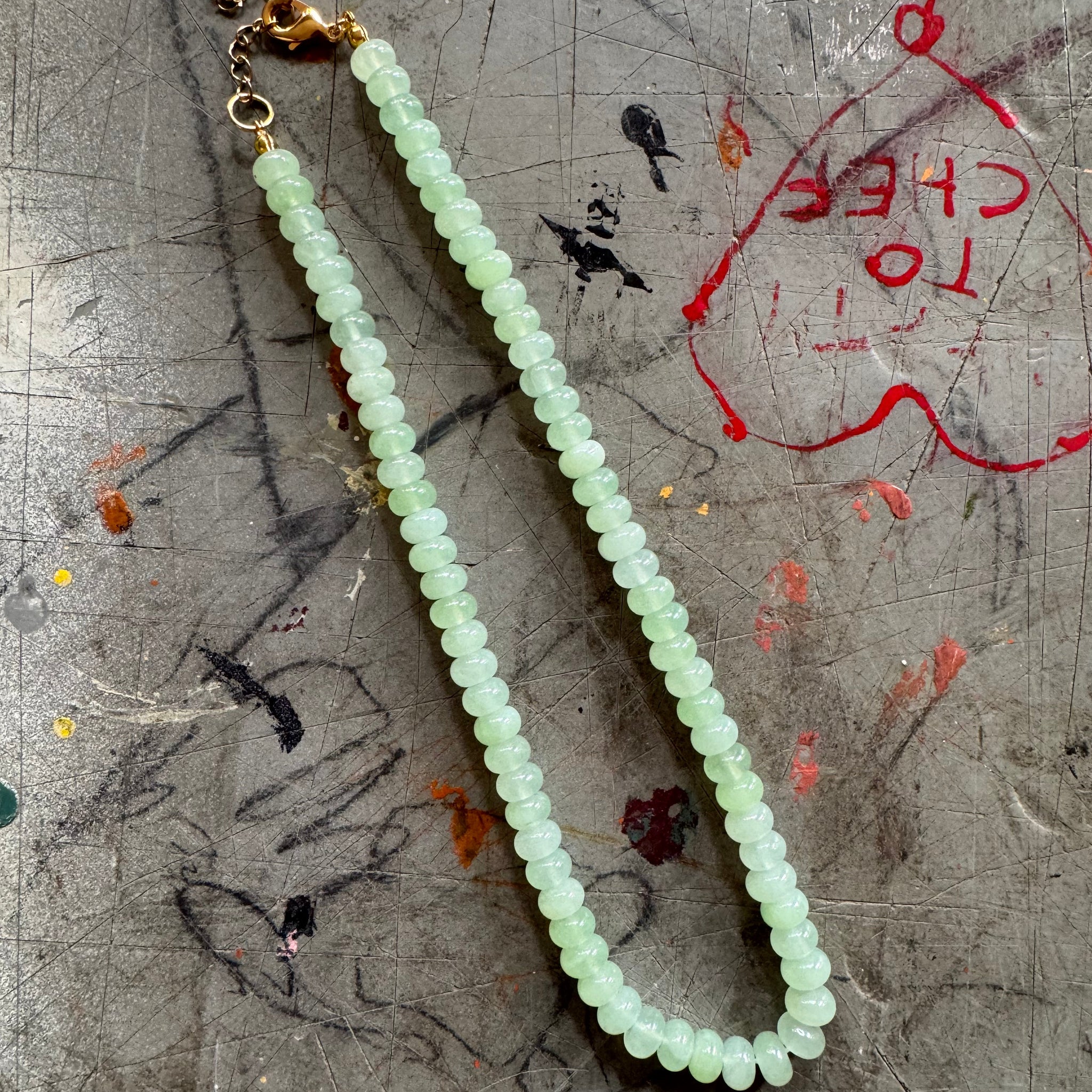 Green Beaded Necklace