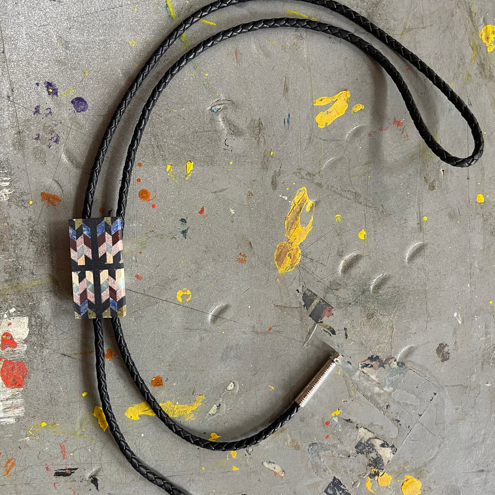 Chevron Tile Bolo Tie