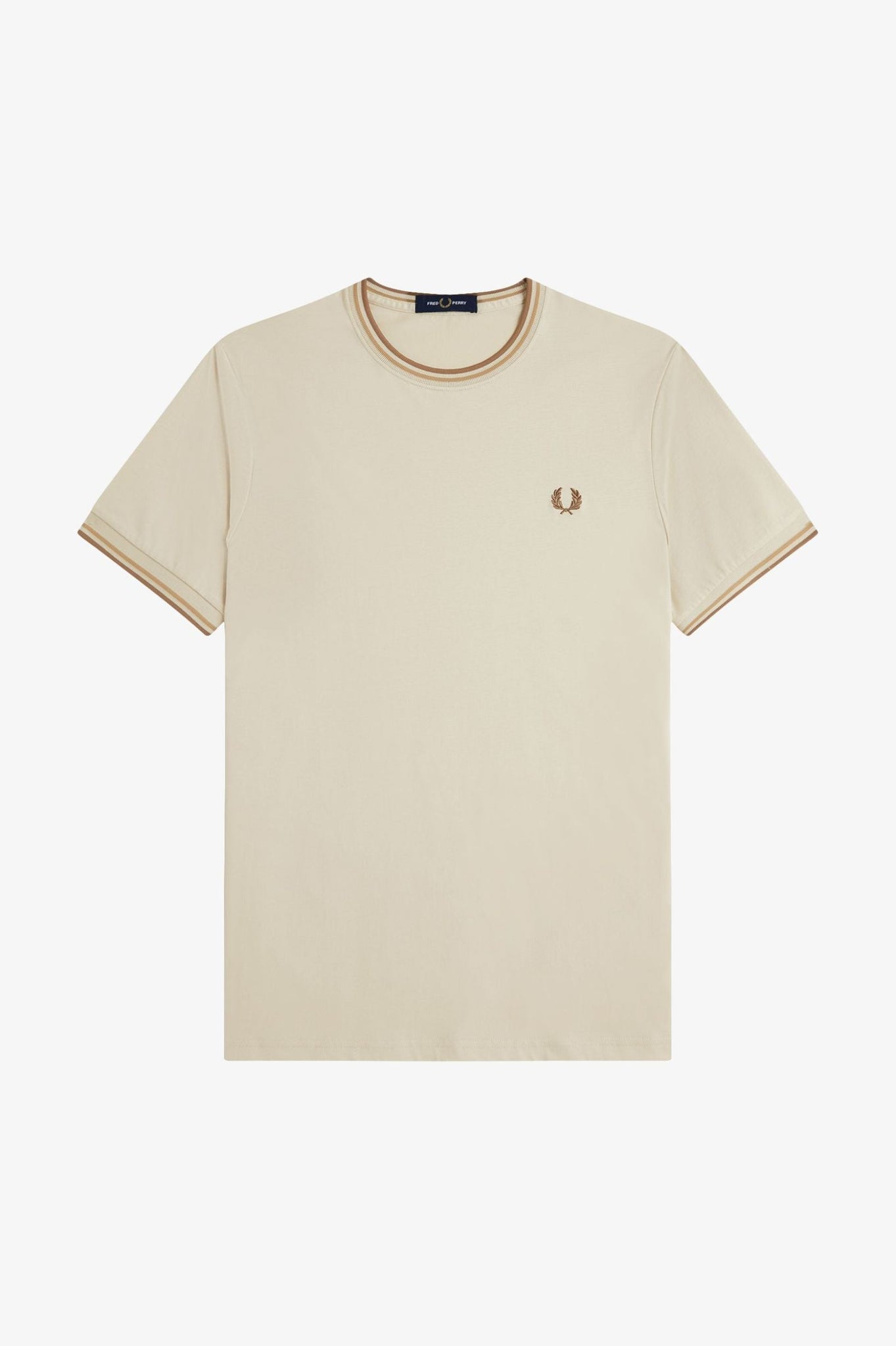 Fred Perry Twin Tipped T-Shirt (Oatmeal)