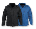 Clique Sanders Mens Padded Softshell Jacket, Removable Hood & Snow Lock, WP 5000mm. S-4XL - Winter Jacket - Logo Free Clothing