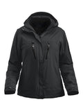 Clique Sparta Ladies Padded Softshell Jacket, Removable Hood & Snow Lock, WP 5000mm. S-3XL - Winter Jacket - Logo Free Clothing