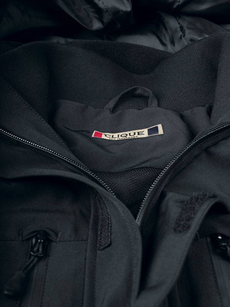 Clique Stafford Jacket. Unisex Trekking Jacket WR 5000mm & Hooded.  XS-3XL - Winter Jacket - Logo Free Clothing