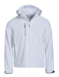 Clique Milford Mens Softshell Jacket. Detachable Hood 5 Colours. XS-4XL - Summer Jacket - Logo Free Clothing