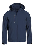 Clique Milford Mens Softshell Jacket. Detachable Hood 5 Colours. XS-4XL - Summer Jacket - Logo Free Clothing