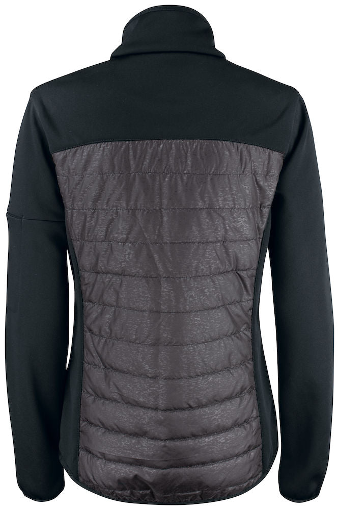Clique Custer Ladies Jacket. Bonded Fleece Jacket With Reflective Quilted Torso. XS-3XL - Summer Jacket - Logo Free Clothing