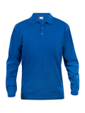 Clique Lincoln Junior Long Sleeve Polo Shirt. 100% Cotton Kids Polo, 5 colours, Ages 3-14 - Polo Shirt - Logo Free Clothing