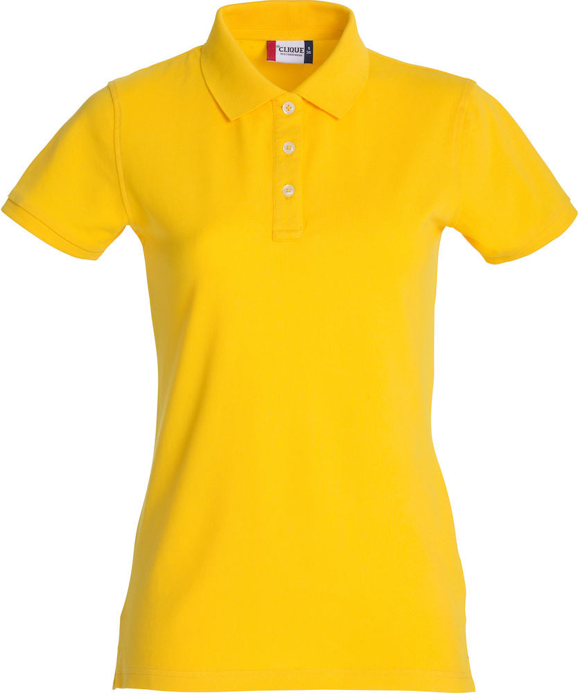 Clique Premium Stretch Ladies Polo Shirt. 12 Colours- XS-2XL - Polo Shirt - Logo Free Clothing