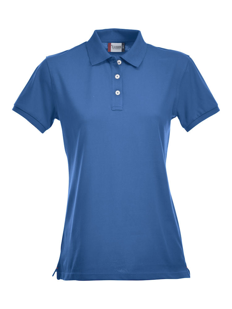 Clique Premium Stretch Ladies Polo Shirt. 12 Colours- XS-2XL - Polo Shirt - Logo Free Clothing