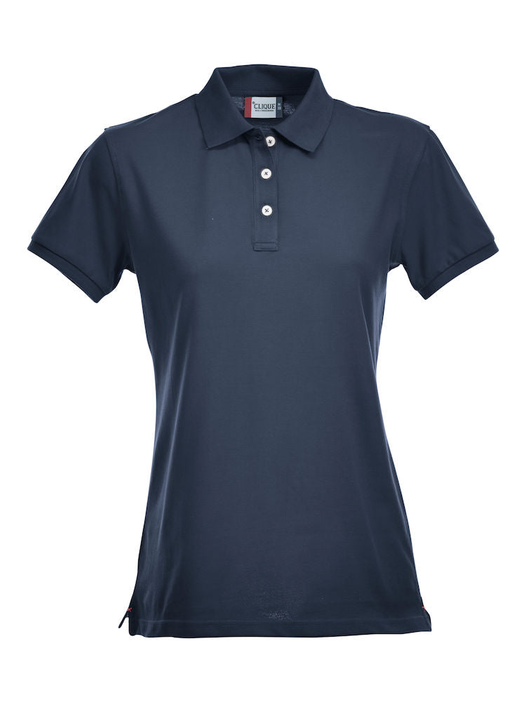 Clique Premium Stretch Ladies Polo Shirt. 12 Colours- XS-2XL - Polo Shirt - Logo Free Clothing