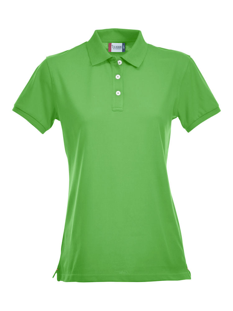 Clique Premium Stretch Ladies Polo Shirt. 12 Colours- XS-2XL - Polo Shirt - Logo Free Clothing