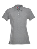 Clique Premium Stretch Ladies Polo Shirt. 12 Colours- XS-2XL - Polo Shirt - Logo Free Clothing