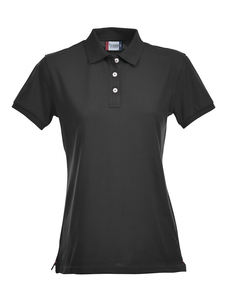 Clique Premium Stretch Ladies Polo Shirt. 12 Colours- XS-2XL - Polo Shirt - Logo Free Clothing