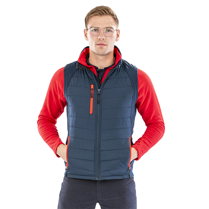 Result Genuine Recycled | Compass Pad Softshell Gilet | Logo Free Clothing