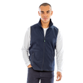 Result Recycled Unisex Fleece Gilet | Dense Knit Body Warmer | Black or Navy | XS-4XL - Gilet - Logo Free Clothing