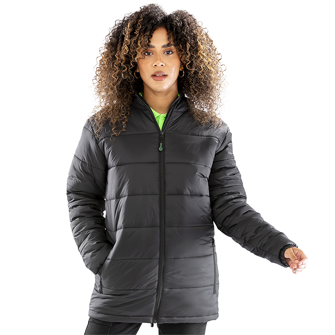 Result Genuine Recycled | Recycled Hooded Padded Parka | Logo Free Clothing