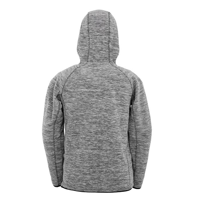 Spiro Fitness Mens Microfleece Hoodie | Lightweight Full Zip Hoodie | Grey Marl | S-3XL - Hoodie - Logo Free Clothing