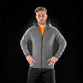 Spiro Fitness Mens Microfleece Hoodie | Lightweight Full Zip Hoodie | Grey Marl | S-3XL - Hoodie - Logo Free Clothing